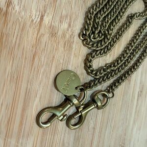 Clare V thin brass crossbody strap NWT retail $115